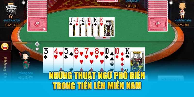 Thuật ngữ khi đánh bài Tiến Lên Miền Nam